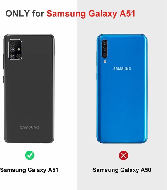 Shieldcase Coque en silicone transparente ultra fine pour Samsung Galaxy A51 avec verre de confidentialité