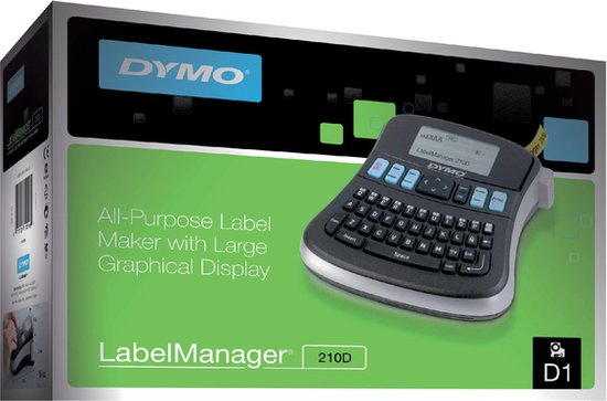 DYMO LabelManager 210D-labelmaker | Desktoplabelprinter | Draagbare labelmaker met AZERTY-toetsenbord | Groot scherm en toetsen voor snelle toegang | Voor kantoor- en thuisgebruik - DYMO