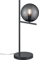 LED Tafellamp - Torna Pora - E14 Fitting - Rond - Mat Antraciet - Aluminium