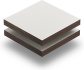 HPL plaat 6 mm dik - 70 x 70 cm - Structuur Crèmewit