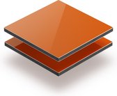 Alupanel oranje 3 mm RAL 2004 - 90x70cm