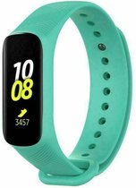 Siliconen Smartwatch bandje - Geschikt voor  Samsung Galaxy Fit e siliconen bandje - aqua - Strap-it Horlogeband / Polsband / Armband