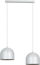 Elegante hanglamp met 2 kappen in 4 kleuren beschikbaar