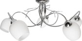 Elegante chromen plafondlamp /  kroonluchter
