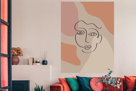 Affiche Pastel - Visage - Taches - 120x180 cm XXL