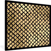 Cadre photo avec affiche - Motifs - Or - Diamant - 40x40 cm - Cadre pour affiche