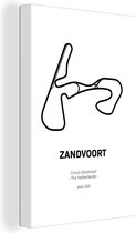 Canvas Schilderij Circuit Zandvoort - Formule 1 - 60x90 cm - Wanddecoratie