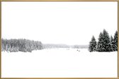 JUNIQE - Poster met kunststof lijst White White Winter -40x60 /Grijs &