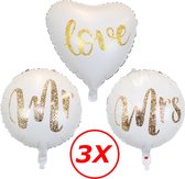 9er Mr & Mme Film Hélium Ballons Mariée Mariage Ballon Fête Décoration 