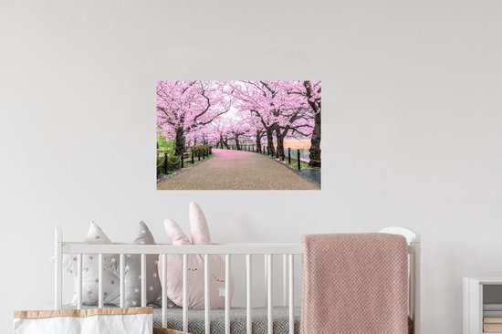 Stickers Stickers muraux - Sakura - Printemps - Japon - 60x40 cm - Feuille adhésive