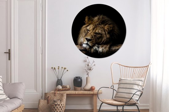WallCircle - Tableau - Arbre Lion - Multicolore - 140 X 140 Cm