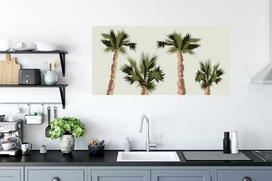 Stickers Stickers muraux - Palmier - Eté - Tropical - 120x60 cm - Film adhésif