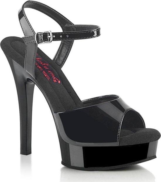 Fabulicious - MAJESTY-509 Sandaal met enkelband - US 5 - 35 Shoes - Zwart