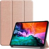 3-Vouw sleepcover hoes - iPad Pro 12.9 inch (2021) - Rose Goud