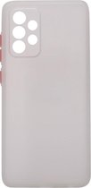 Shop4 - Samsung Galaxy A52s 5G Hoesje - Bumper Back Case Wit