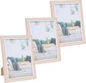 3x stuks houten fotolijst geschikt voor een foto van 13 x 18 cm