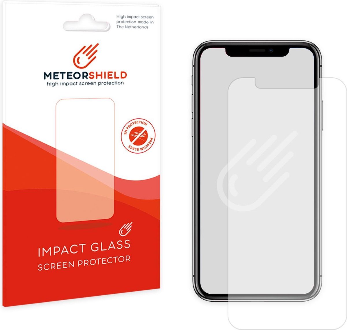 Meteorshield iPhone X screenprotector - Ultra clear impact glass