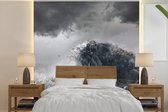 Behang - Fotobehang Zee - Golf - Afval - Breedte 280 cm x hoogte 280 cm