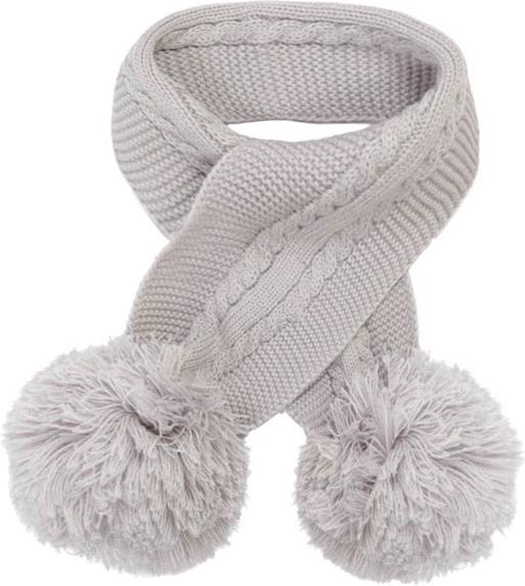 Soft Touch Babysjaal Elegance Pompoms Acryl Grijs One-size