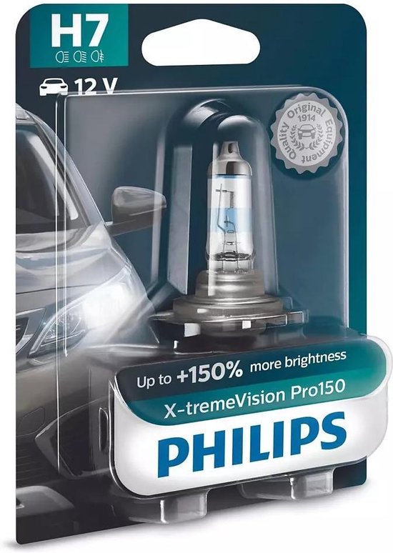 Philips Ampoule de rechange Auto H7 X-tremevision Pro150 55w Glas