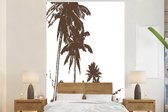 Behang - Fotobehang Palmboom - Lucht - Berg - Breedte 195 cm x hoogte 300 cm