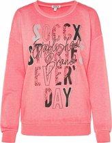 Soccx sweatshirt Donkerroze-L