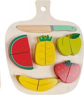 snijset Fruit junior hout 22 x 18 cm 12-delig