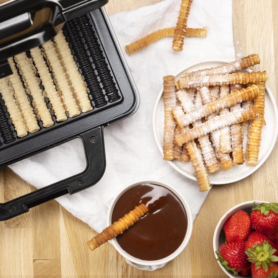 Tristar Wafelijzer - WF-1171 - 1000W - 15 wafelfrietjes - Anti aanbaklaag - PFAS-vrij van Tristar — afbeelding 4