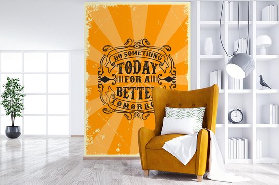 Papier peint - Papiers Papier peint photo Vintage - Design - Texte - Largeur 155 cm x Hauteur 240 cm