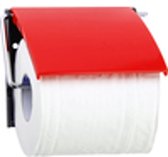 MSV Toiletrolhouder Rood – Toiletpapierhouder voor Wandmontage – WC Papierhouder 13 x 15 x 11,5 cm – Stijlvolle WC Rol Dispenser
