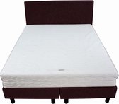 Bedworld Boxspring 200x210 - Stevig - Velours - Aubergine (ML69)