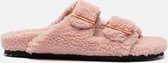 Colors of California Furry Bio pantoffels roze - Dames - Maat 39