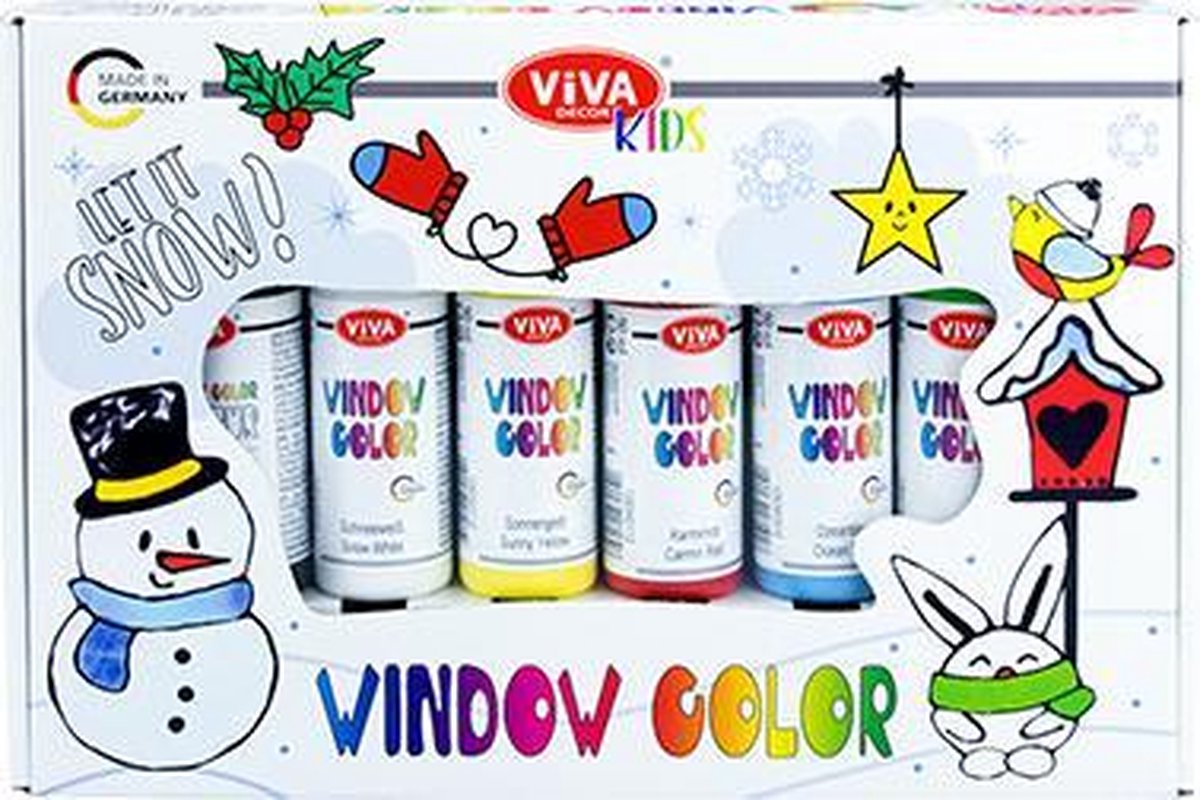Glasverf - set let it snow - Viva Windowcolor - 90ml
