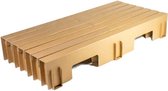 Kartonnen Boog Bed - Matras: 200 x 210 cm (formaat bed: 206 x 205cm) - Duurzaam Karton - Hobbykarton - KarTent