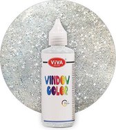 Glasverf - glitter zilver - Viva Windowcolor - 90ml
