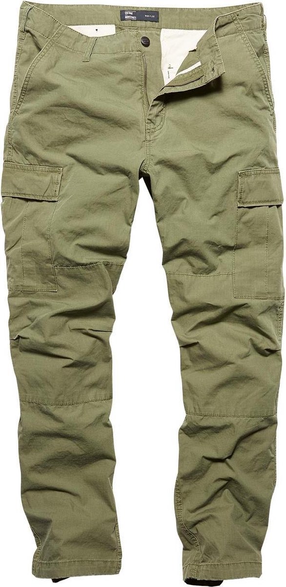Vintage Industries Militär Cargohose Tyrone Bdu Pants Olive Drab-W40