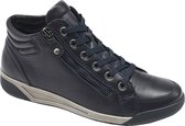 Medicus Dames Donkerblauwe leren sneaker rits - Maat 40.5