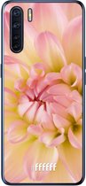 6F hoesje - geschikt voor OPPO A91 -  Transparant TPU Case - Pink Petals #ffffff