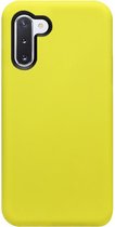 - ADEL Premium Siliconen Back Cover Softcase Hoesje Geschikt voor Samsung Galaxy Note 10 - Geel