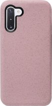 - ADEL Tarwe Stro TPU Back Cover Softcase Hoesje Geschikt voor Samsung Galaxy Note 10 - Duurzaam Afbreekbaar Milieuvriendelijk Roze