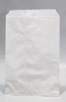 Eco Papieren Zakken Cellulose Wit 130x200mm - 100 st