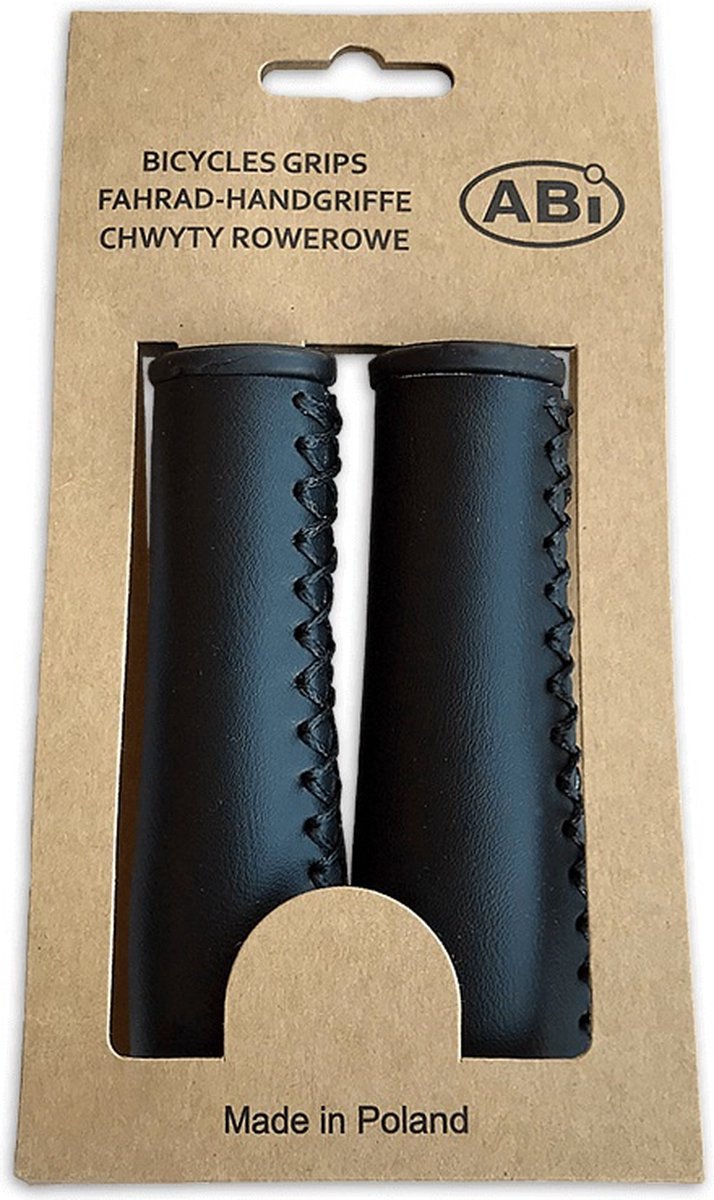 Fiets handvatten set ABI 120 mm - Zwart
