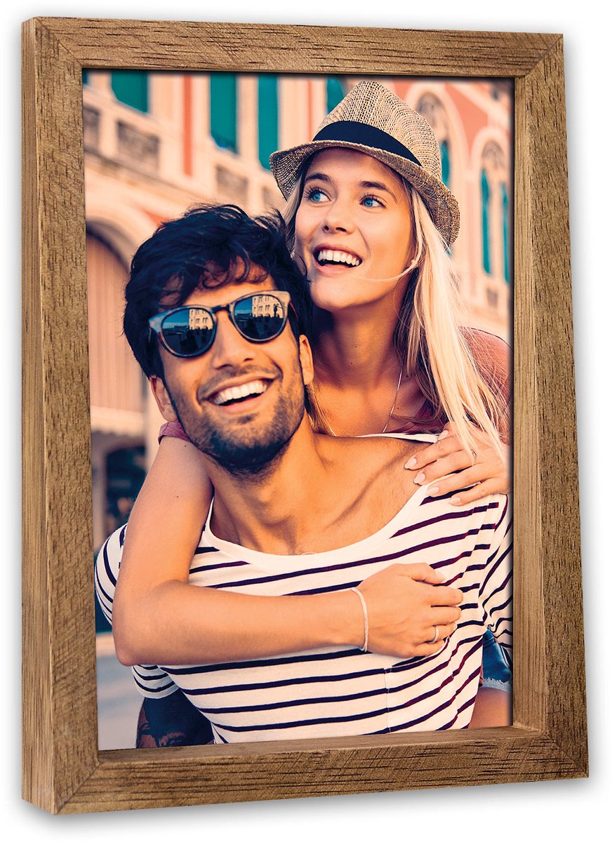 Zep Houten fotolijst Marne verticaal bruin voor foto formaat 10x15 - BM461V