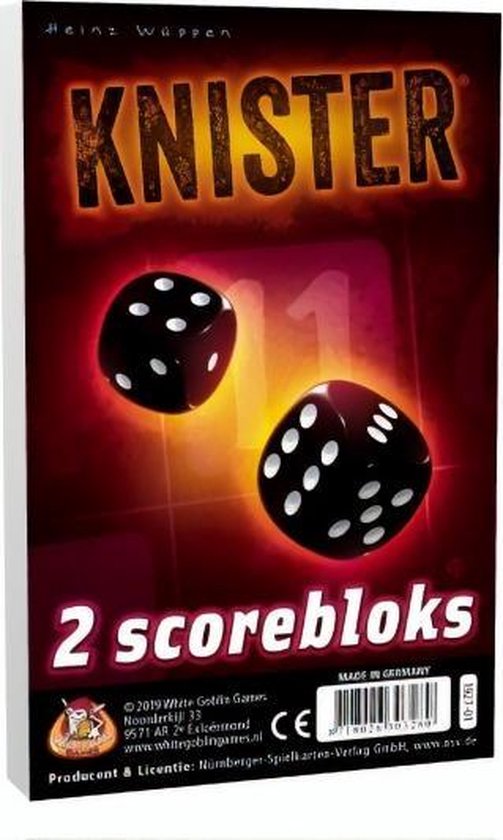 Afbeelding van het spel uitbreidingsset Knister Scorebloks (NL)