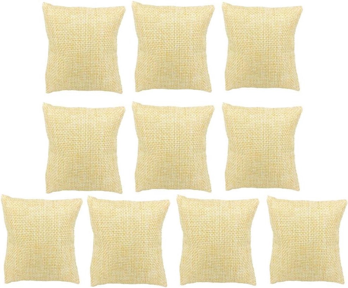 Allecto - Sieraden Display - Kussen - Fluwelen - Horloge Armband - Geschikt voor ZT-linnen-20 - Klein formaat - Zwart