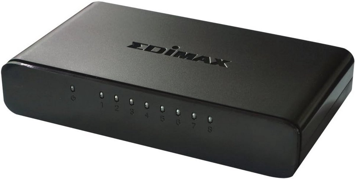 Desktop Ethernet Switch 8-Poorts Fast Ethernet RJ-45 Zwart