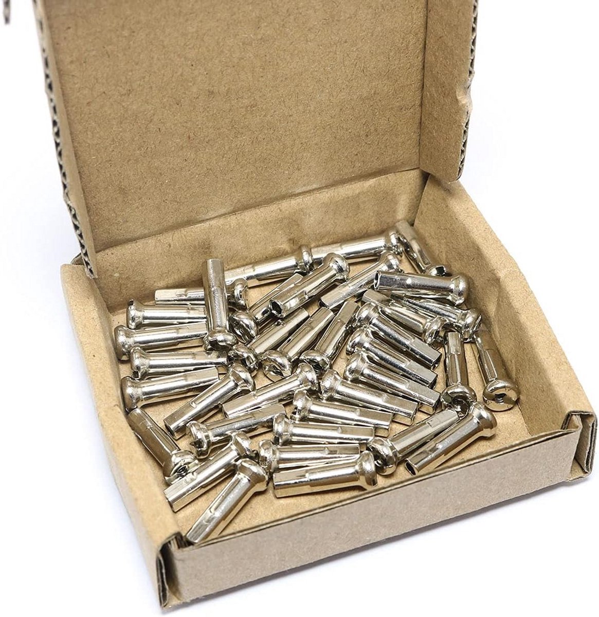 36 Stuks Fiets Spaaknippels 16mm Zilver Wiel Onderdelen voor 14G Mountainbike en Racefiets