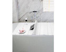 Badplank - Opvouwbaar - PVC - Wit - Badkamer - SPA - Geschikt voor Bad - 170 x 75 cm - Dikte 0,7 cm.