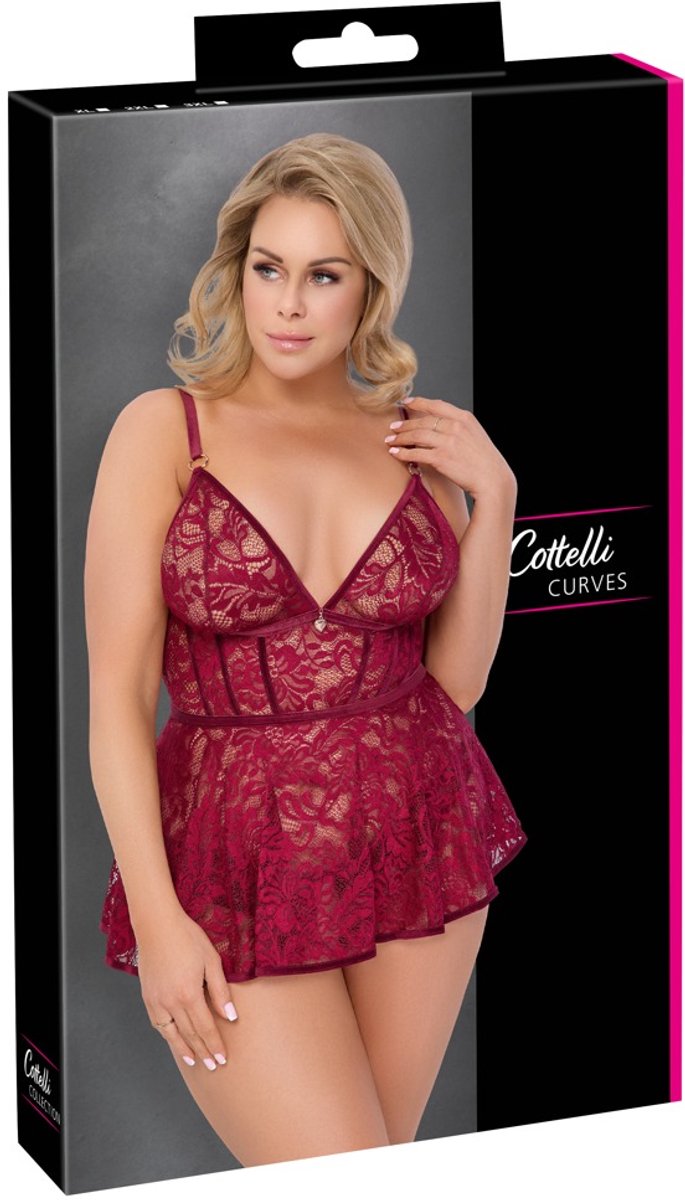 Babydoll Rood 3XL