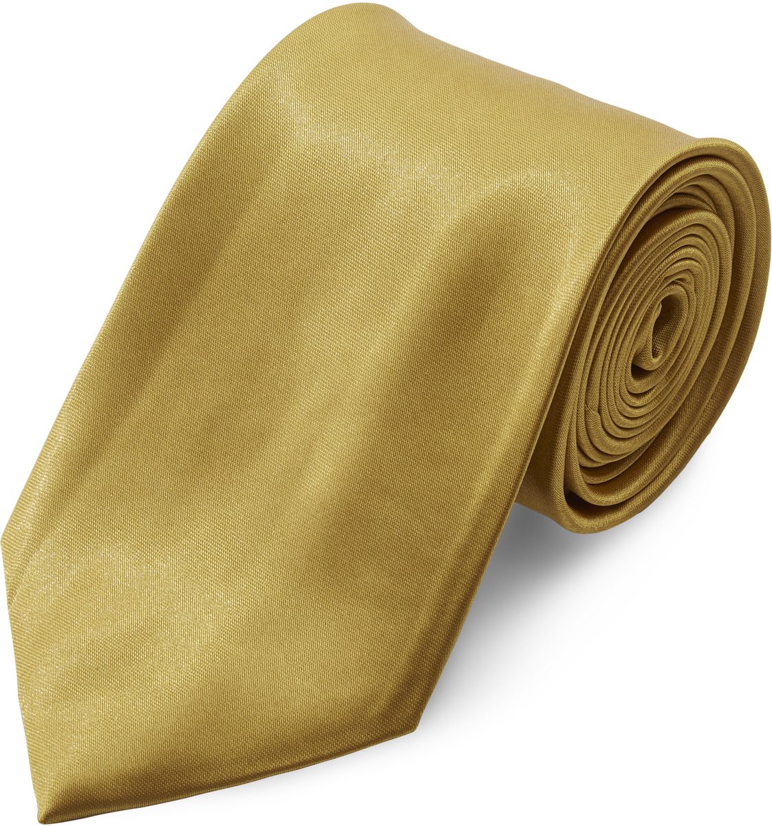 Glanzende Gouden 8cm Basic Stropdas
